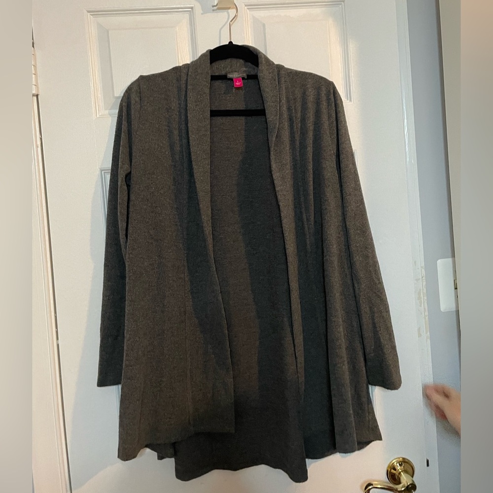 Vince Camuto gray draped cardigan  - L